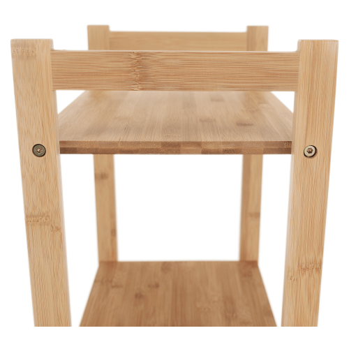 3-poličkový regál, prírodný bambus, IMPEROR TYP 1