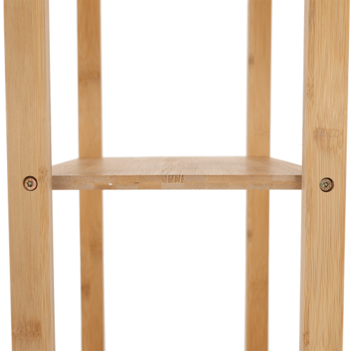 4-poličkový regál, prírodný bambus, IMPEROR TYP 2