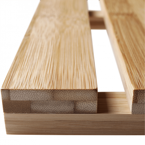 Protišmyková predložka do kúpeľne, prírodný lakovaný bambus, KLERA