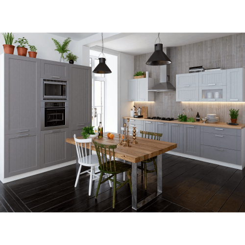 Horná skrinka, svetlosivá/biela, JULIA TYP 2