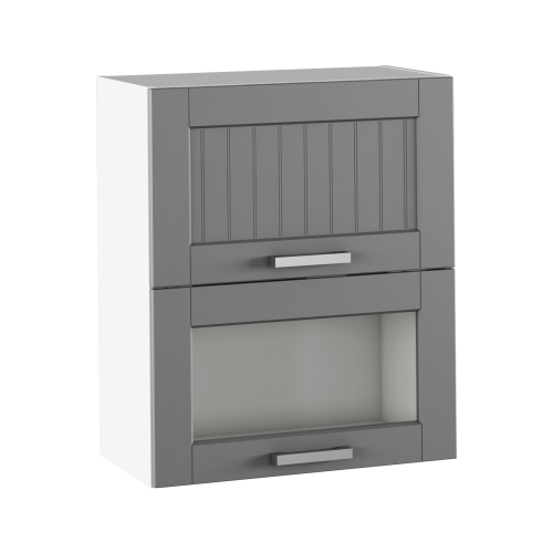 Horná skrinka, tmavosivá/biela, JULIA TYP 8