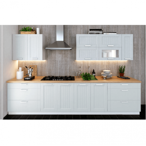 Spodná skrinka, svetlosivá/biela, JULIA TYP 56