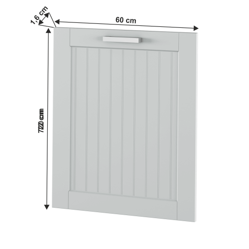 Dvierka na umývačku 60, svetlosivá, JULIA TYP 59