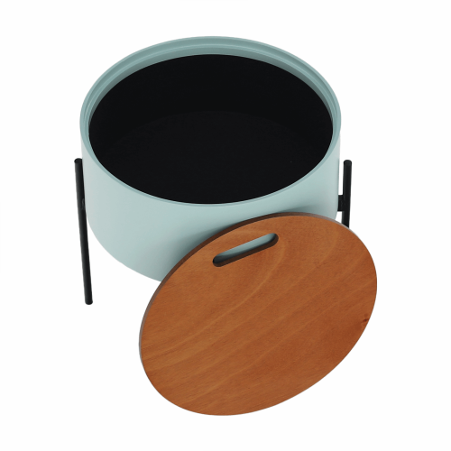 Príručný stolík, neo mint/prírodná/čierna, MOSAI