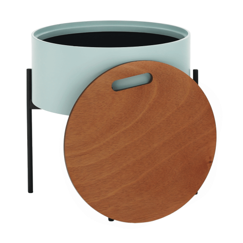 Príručný stolík, neo mint/prírodná/čierna, MOSAI