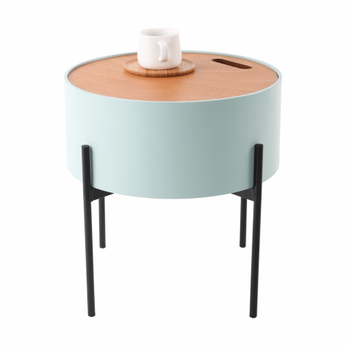 Príručný stolík, neo mint/prírodná/čierna, MOSAI