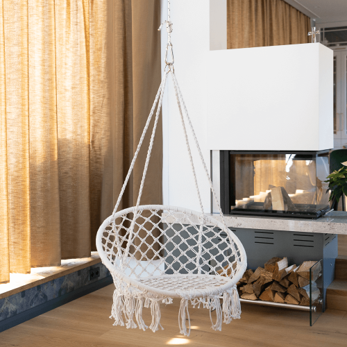 Závesné kreslo, biela, AMADO 2 NEW