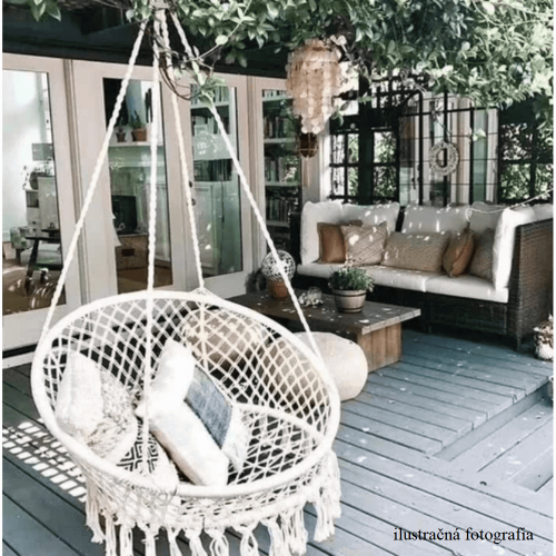 Závesné kreslo, biela, AMADO 2 NEW