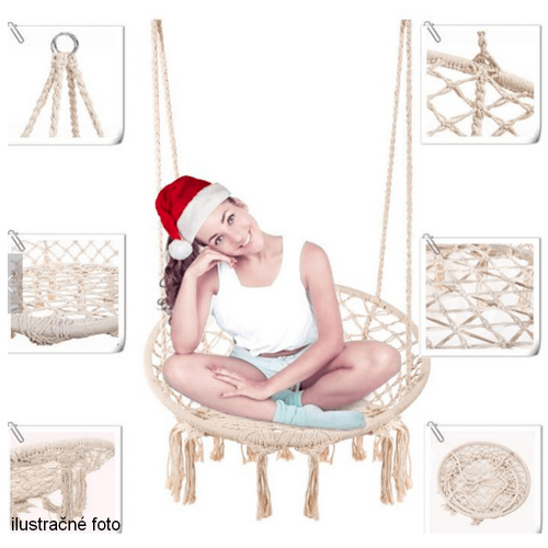 Závesné kreslo, biela, AMADO 2 NEW