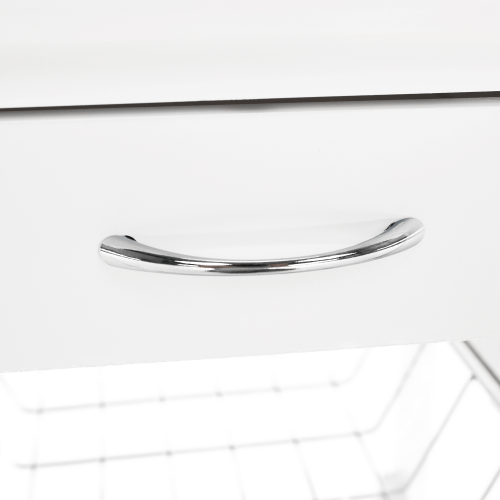 Servírovací vozík, biela, KORUS