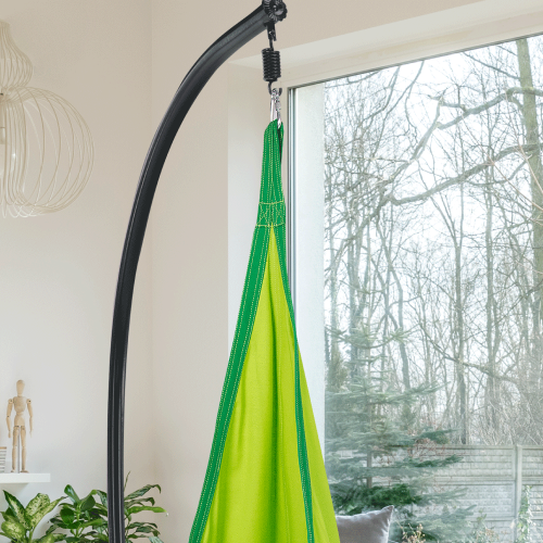 Závesné hojdacie kreslo, zelená, SIESTA TYP 1