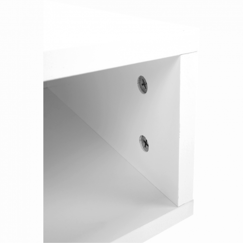 Príručný/nočný stolík, biela/čierna, HONEJ