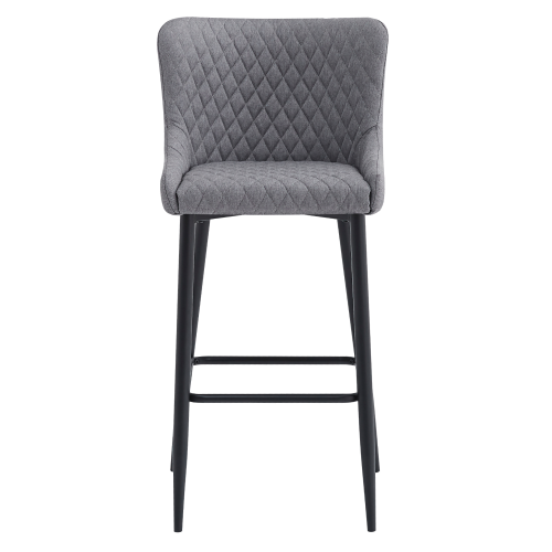 Barová stolička, sivá/čierna, CEZARIA