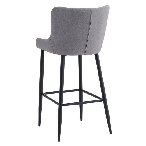 Barová stolička, sivá/čierna, CEZARIA