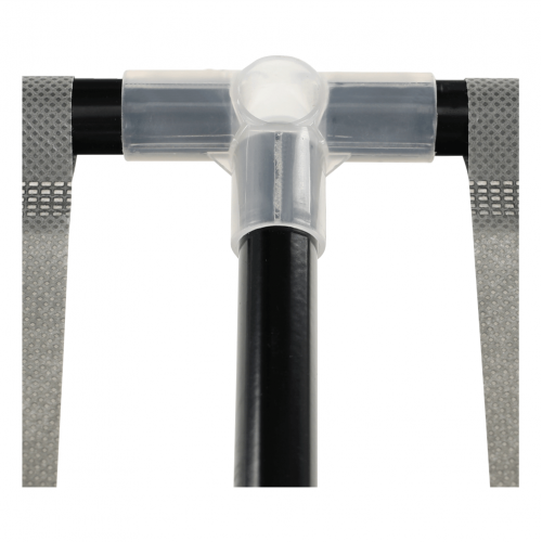 Komoda s látkovými šuplíkmi, čierna/hnedá/sivá, CAMILO TYP 1