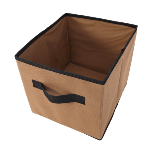 Komoda s látkovými šuplíkmi, čierna/hnedá/sivá, CAMILO TYP 2