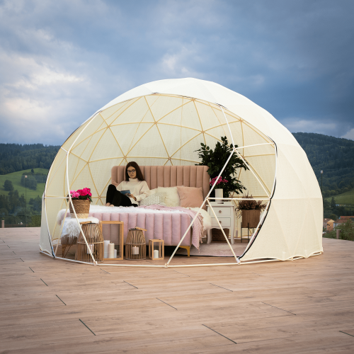 Posteľ, ružová/gold chróm zlatý, 180x200, KAISA