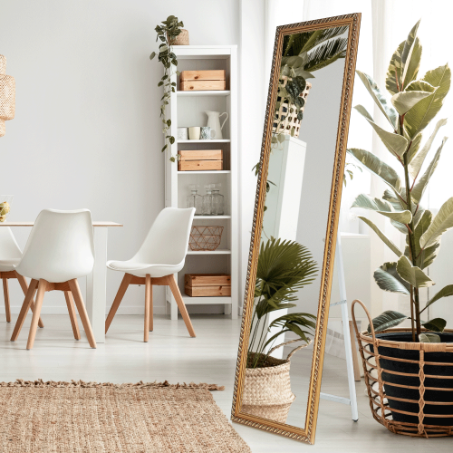 Stojanové zrkadlo, hnedá, LAVAL