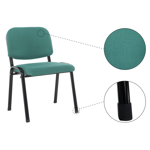 Kancelárska stolička, zelená, ISO ECO