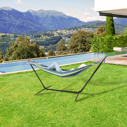 Hojdacia sieť, tyrkysová/modrá/zelená, EVANA NEW - single