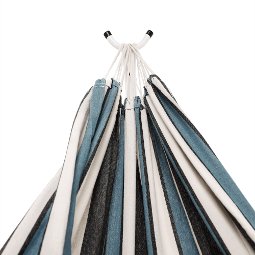 Hojdacia závesná sieť, vzor modrý pásik, KABUKI- double