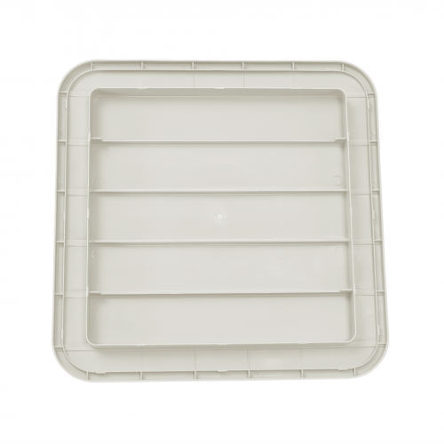 Záhradný úložný box/príručný stolík, biela, IBLIS