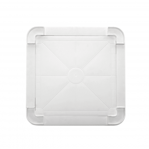 Záhradný úložný box/príručný stolík, biela, UGUR