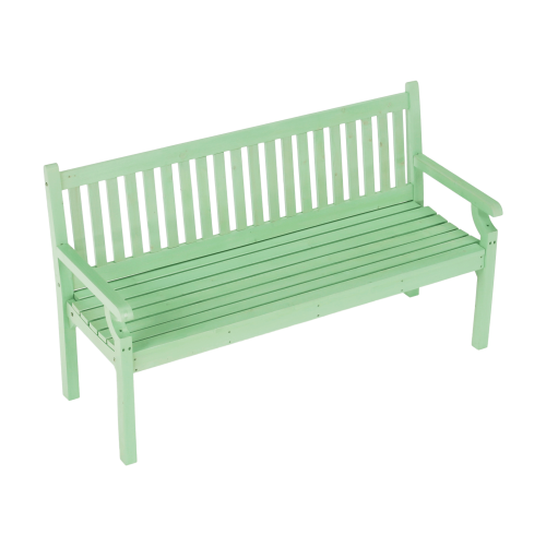 Drevená záhradná lavička, neo mint, 150 cm, KOLNA