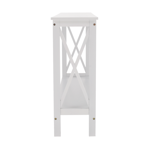 Konzolový stolík, biela, APOLOS