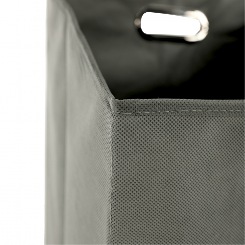 Kôš na bielizeň, prírodný bambus/sivá, KERI NEW