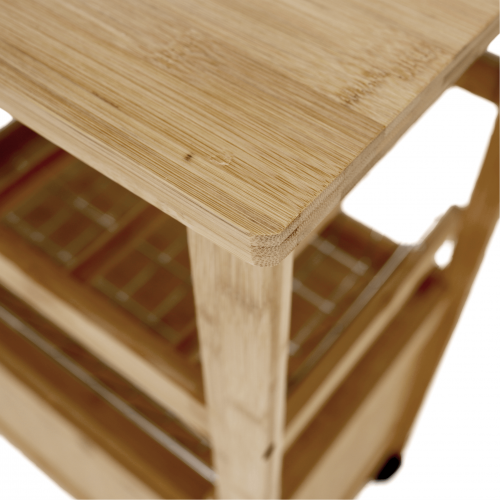 Servírovací vozík, prírodná, NAVID