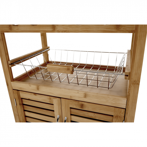 Servírovací vozík, prírodná, NAVID