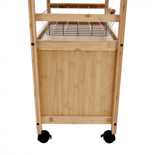 Servírovací vozík, prírodná, NAVID