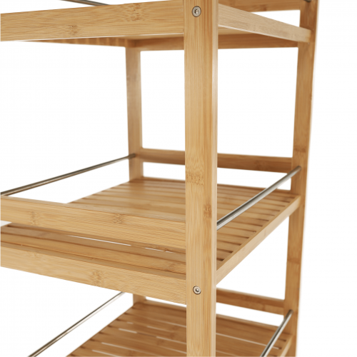 Servírovací vozík, prírodný bambus, NASHY