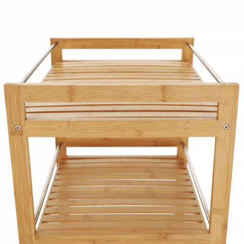 Servírovací vozík, prírodný bambus, NASHY