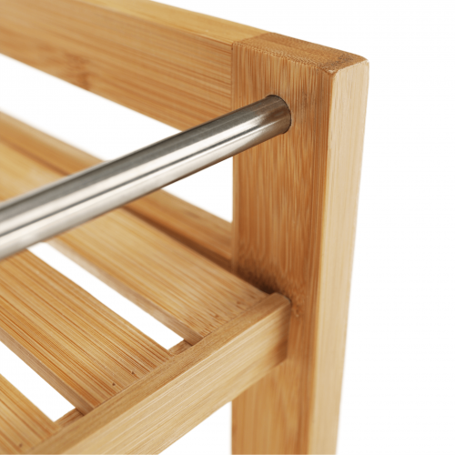 Servírovací vozík, prírodný bambus, NASHY