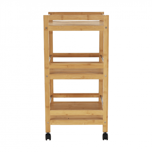 Servírovací vozík, prírodný bambus, NASHY
