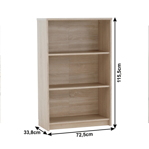 Kancelársky regál, dub sonoma, JOHAN 2 NEW 03