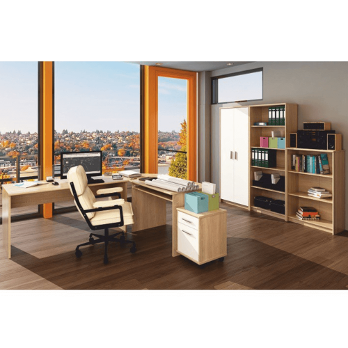 Kontajner so zámkom, dub sonoma/biela, JOHAN 2 NEW 12