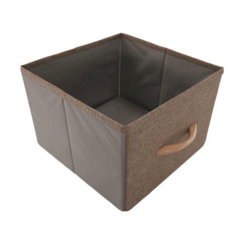 Komoda s látkovými šuplíkmi, béžová/hnedá, HAZEL TYP 1