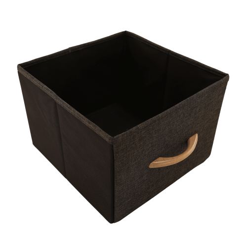 Komoda s látkovými šuplíkmi, béžová/hnedá, HAZEL TYP 4