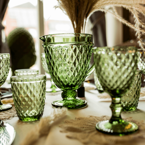 Retro džbán na vodu/na víno, 1150ml, zelená, VERITAS