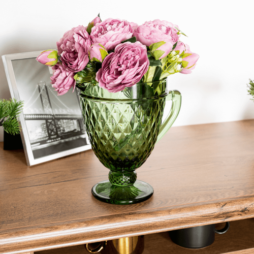 Retro džbán na vodu/na víno, 1150ml, zelená, VERITAS