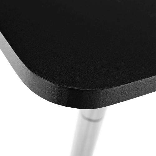 Barový stôl s nastaviteľnou výškou, čierna, 57x84-110 cm, FLORIAN