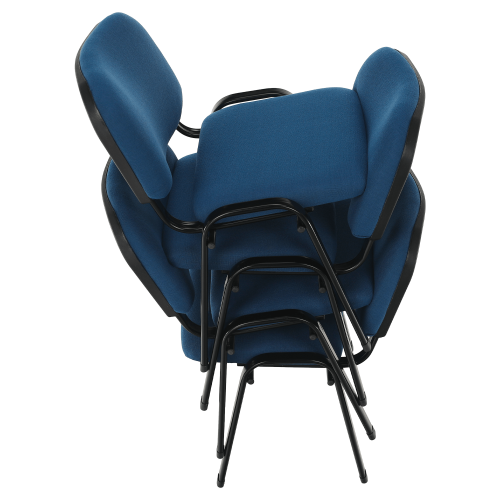 Kancelárska stolička, tmavomodrá, ISO ECO