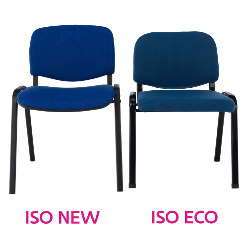 Kancelárska stolička, tmavomodrá, ISO ECO