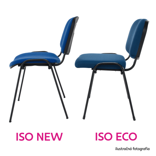 Kancelárska stolička, červenohnedá, ISO ECO