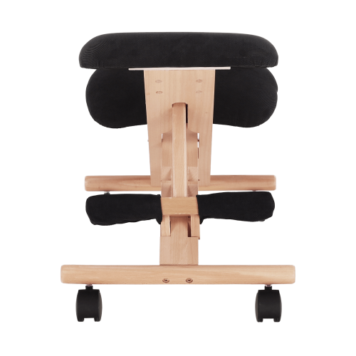 Ergonomická kľakačka, čierna/buk, GROCO Ergonomická kľakačka, čierna/buk, GROCO