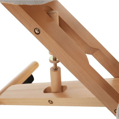 Ergonomická kľakačka, sivohnedá Taupe/buk, FLONET