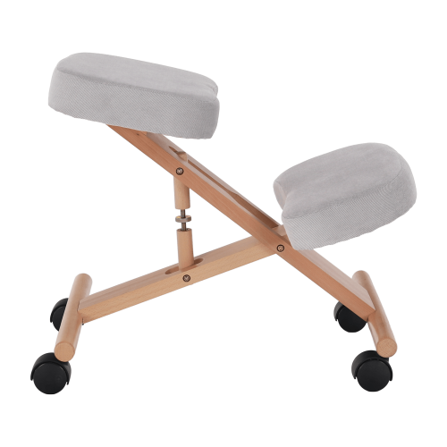 Ergonomická kľakačka, sivohnedá Taupe/buk, FLONET